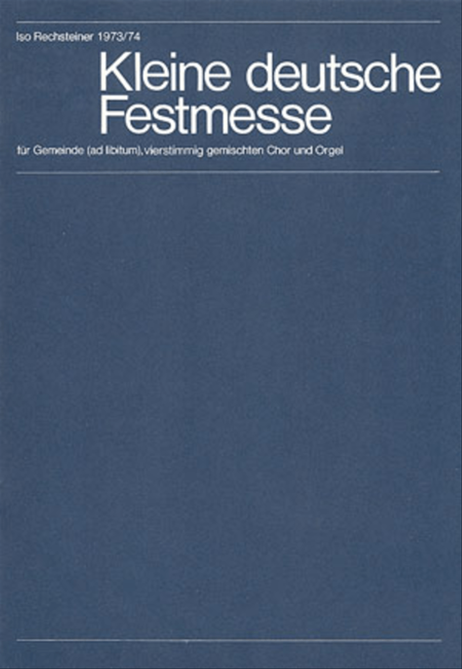 Kleine deutsche Festmesse 4-Part scores gallery preview page 1