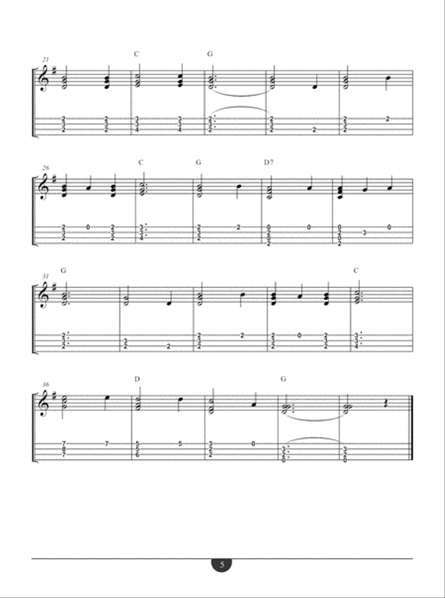 Folk Songs For Solo Ukulele Ukulele scores gallery preview page 6