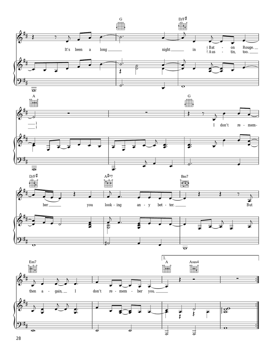 Who Says Piano, Vocal, Guitar scores gallery preview page 3