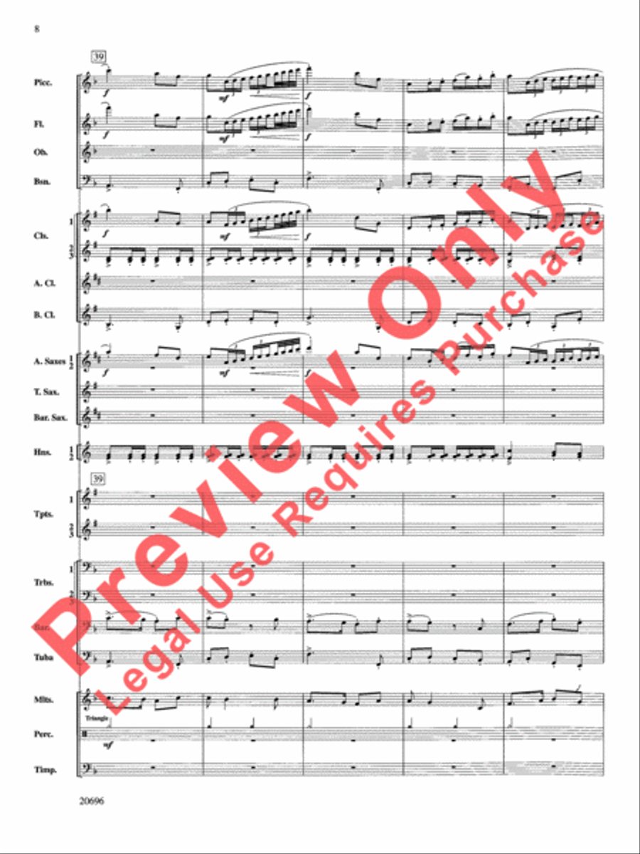 Welsh Ayres & Dances Welsh Ayres & Dances Concert Band scores gallery preview page 9