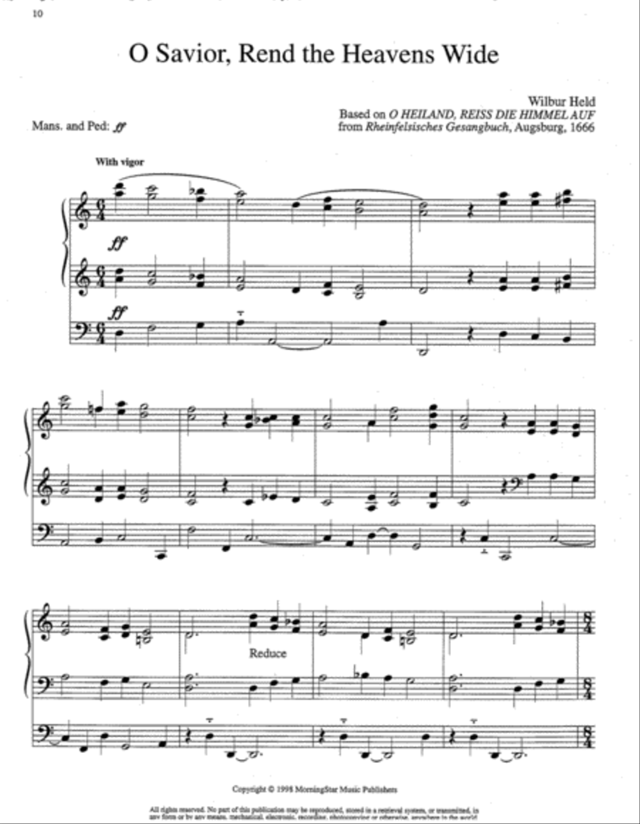 Four Advent Hymn Preludes, Set 2 Organ scores gallery preview page 4