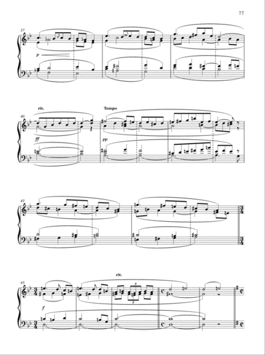 Oxford Book of Lent and Easter Organ Music for Manuals Organ Solo scores gallery preview page 77