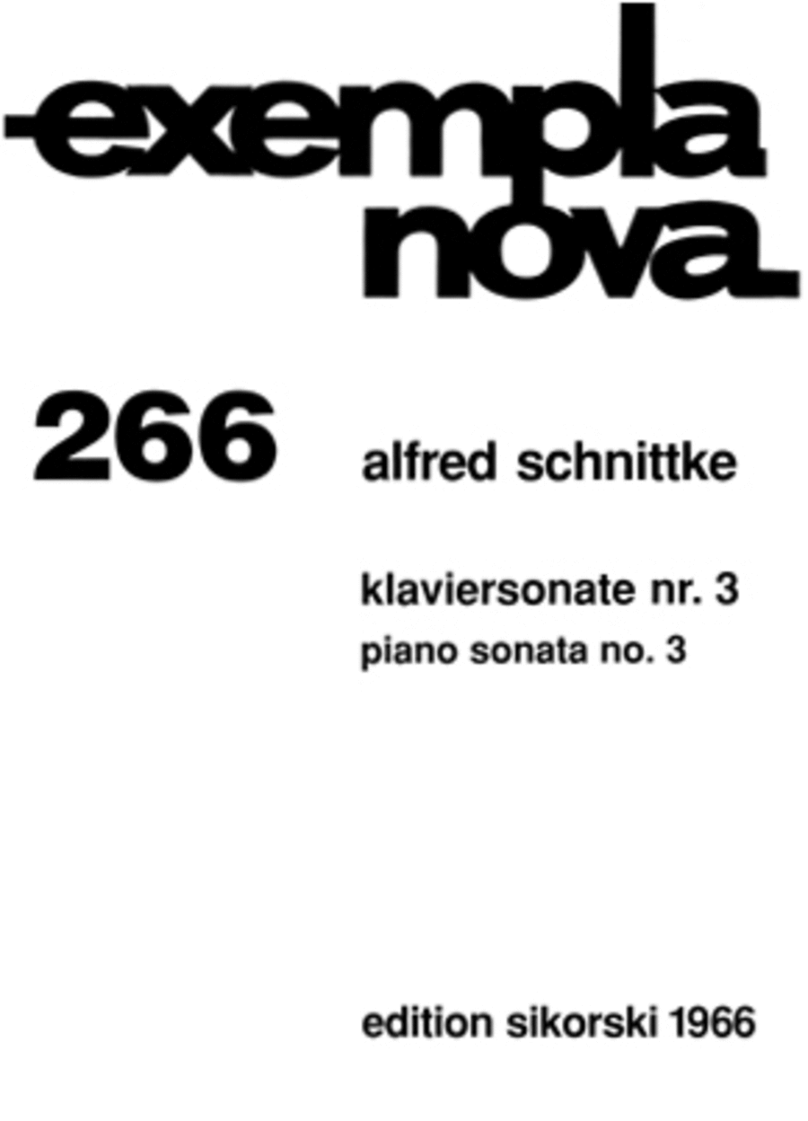Klaviersonate No. 3 Piano Solo scores gallery preview page 1