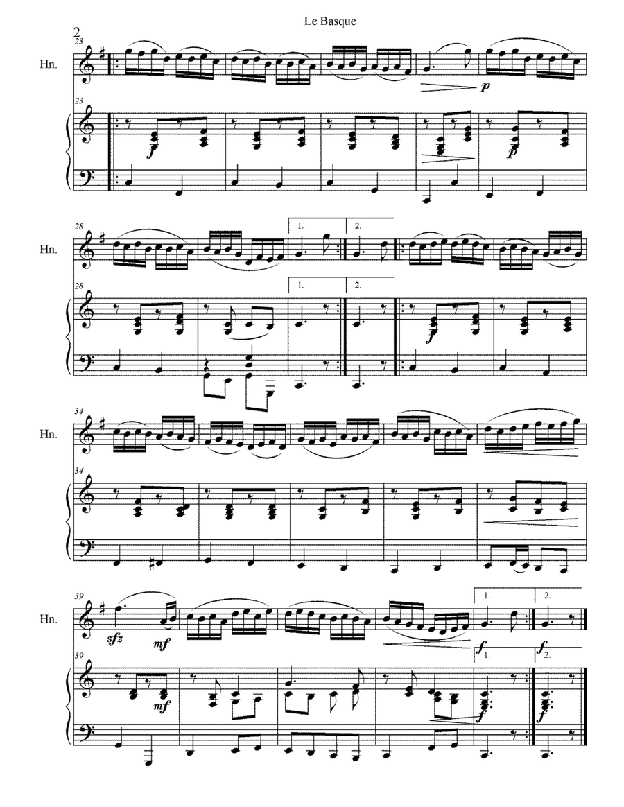 Le Basque Piano scores gallery preview page 2