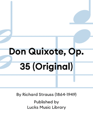Book cover for Don Quixote, Op. 35 (Original)