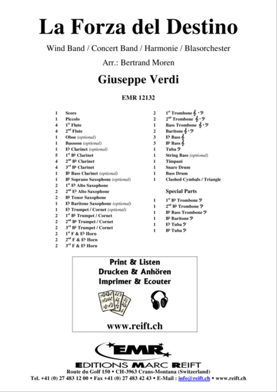 La Forza del Destino Concert Band scores gallery preview page 2