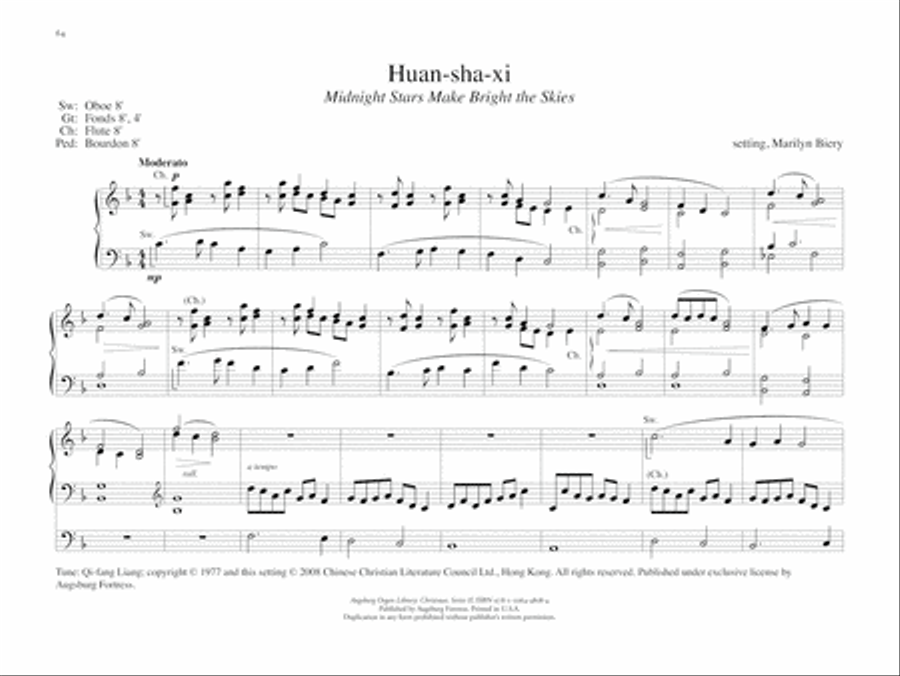 Augsburg Organ Library Series 2: Christmas Organ Solo scores gallery preview page 9