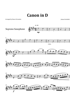 Canon by Pachelbel - Soprano Saxophone Solo
