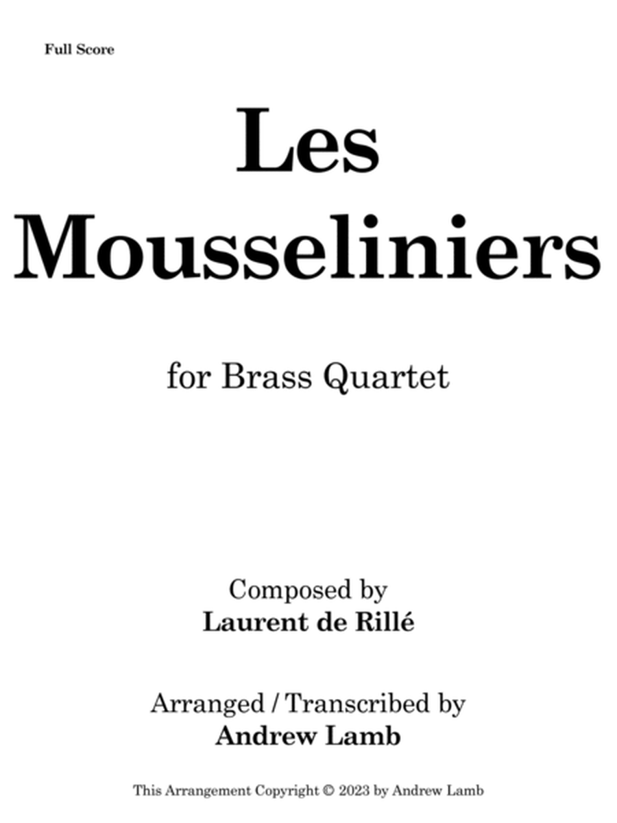 Les Mousseliniers (arr. for Brass Quartet) image number null