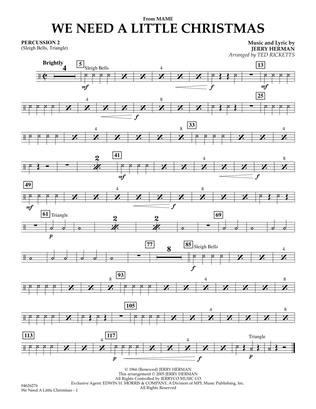 We Need A Little Christmas (from Mame) - Percussion 2