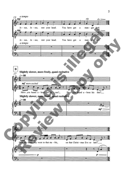 Appalachian Carols: 3. Jesus, Jesus, Rest Your Head (Choral Score)