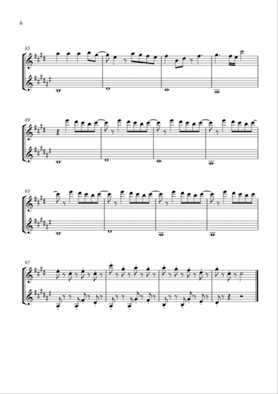 Bloody Mary Woodwind Duet scores gallery preview page 6