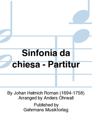 Sinfonia da chiesa - Partitur