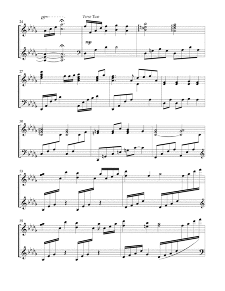 In The Hour Of Trial Piano Solo scores gallery preview page 4