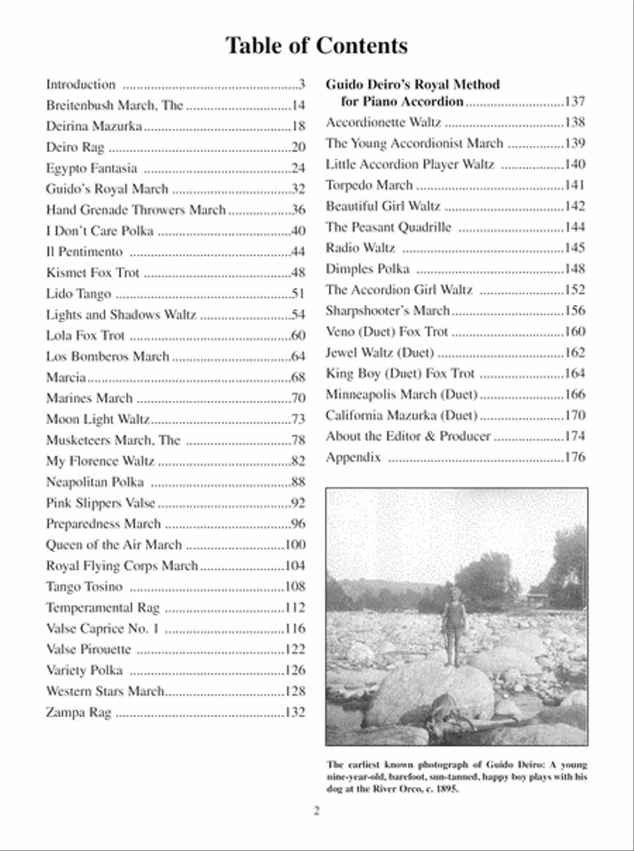 Complete Works of Guido Deiro Accordion scores gallery preview page 3