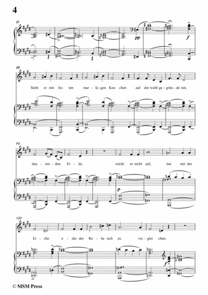Schubert-Grenzen der Menschheit,in E Major,for Voice&Piano image number null