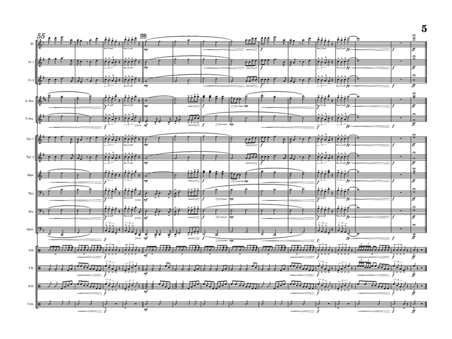 Waiting For Love Waiting For Love Marching Band scores gallery preview page 5