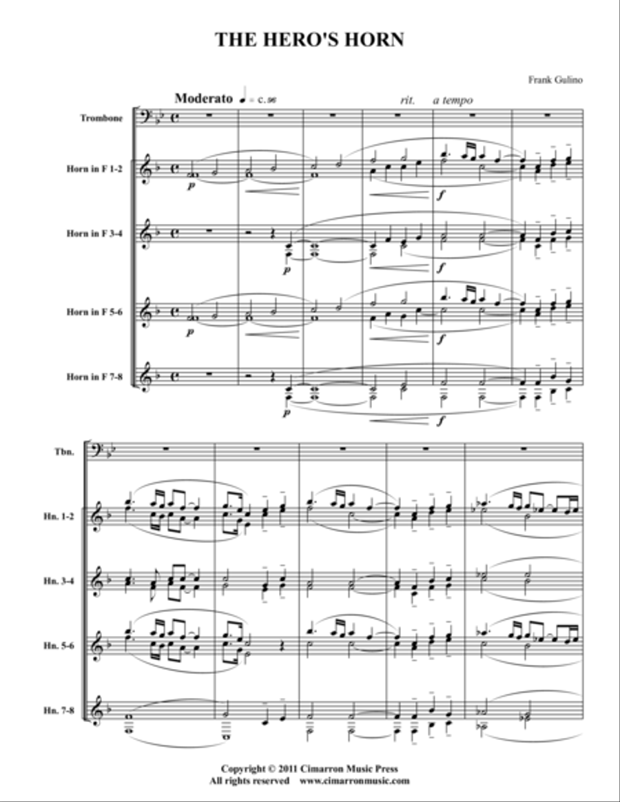 The Hero's Horn Chamber Music scores gallery preview page 1