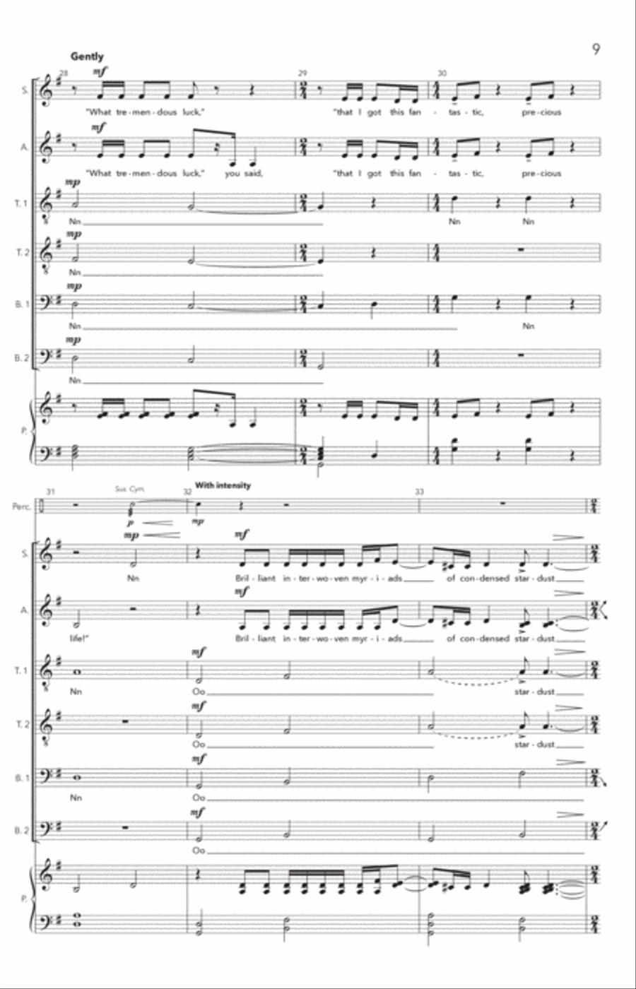 The Lantern Of Your Heart 4-Part scores gallery preview page 8