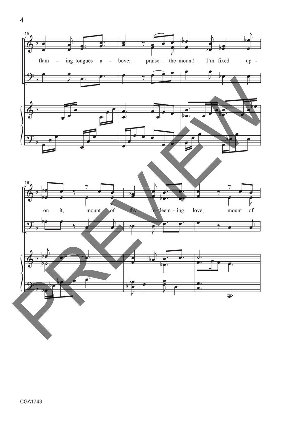 Come, Thou Fount (SAB) Come, Thou Fount (SAB) 3-Part scores gallery preview page 5