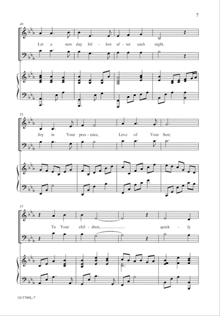 Let There Be Light 4-Part scores gallery preview page 8
