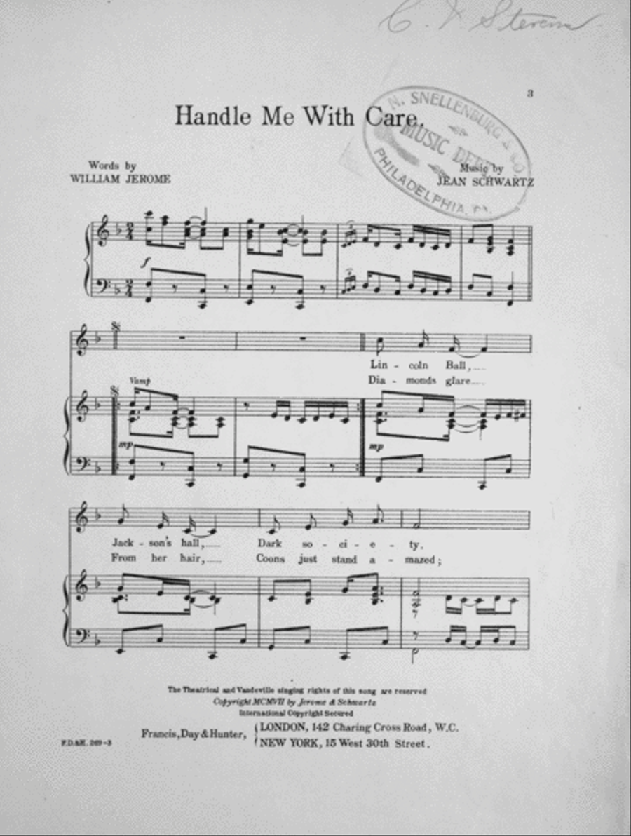 Jerome and Schwartz's Handle Me With Care Voice scores gallery preview page 2