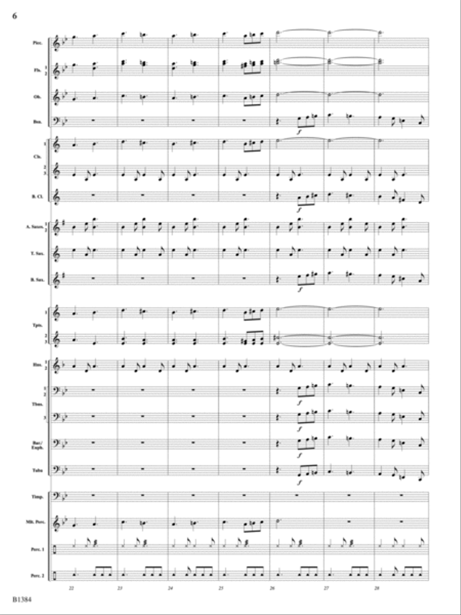 Summer Resounding!: Score Concert Band scores gallery preview page 6