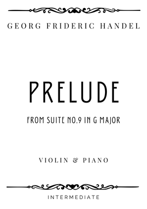 Handel - Prelude from Suite No. 9 in G Major HWV 442 - Intermediate
