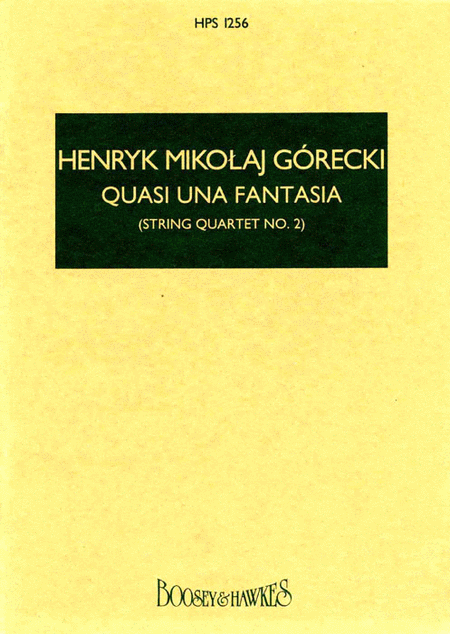 Quasi Una Fantasia (String Quartet 2)  Study Score