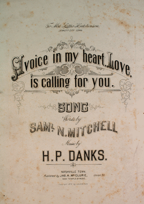 A Voice in My Heart, Love, is Calling For You. Song