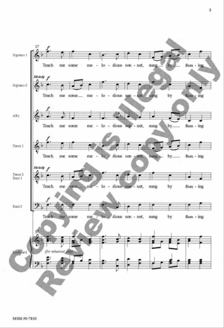 Come, Thou Fount of Every Blessing Divisi scores gallery preview page 3