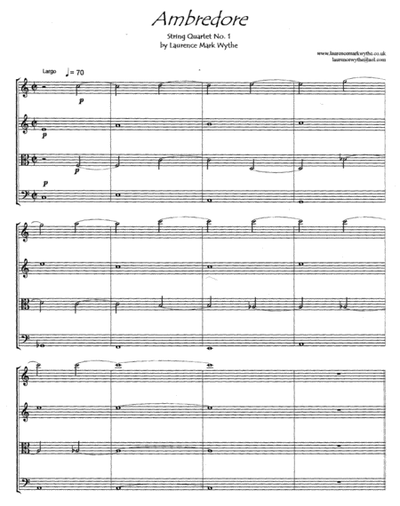AMBREDORE (String Quartet No.1)