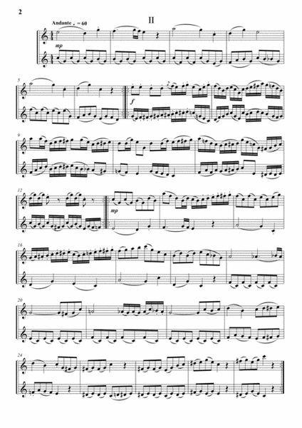 Three Page Sonata No. 1 (for 2 Saxophones)