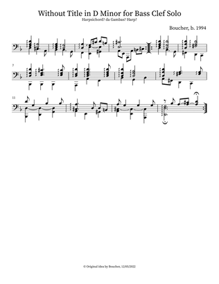 Without Title for Bass clef solo