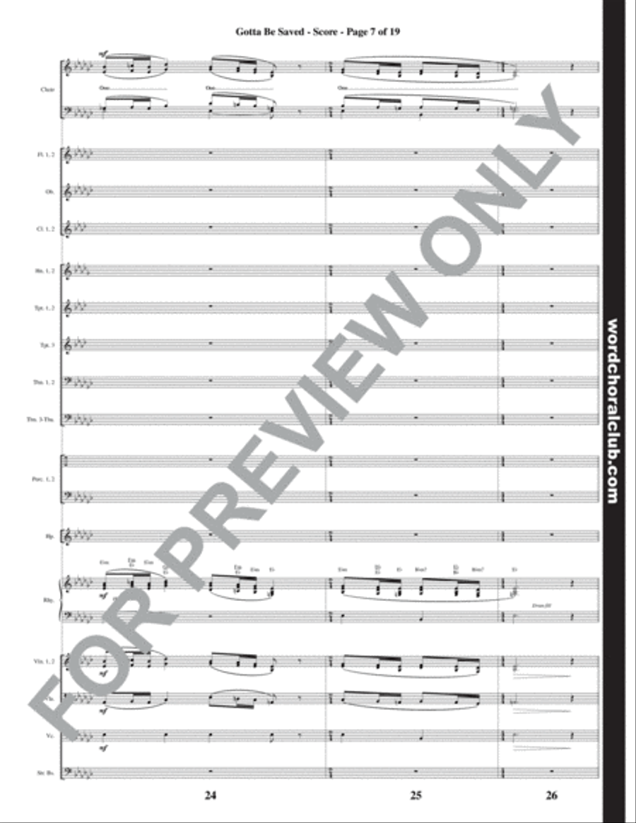 Southern Gospel Sounds - Orchestration Set of Parts scores gallery preview page 8