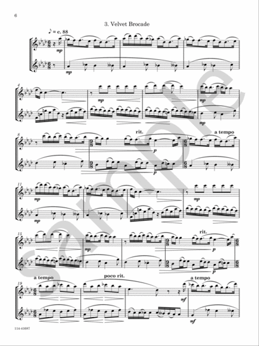 Over The Moat Flute Duet scores gallery preview page 5