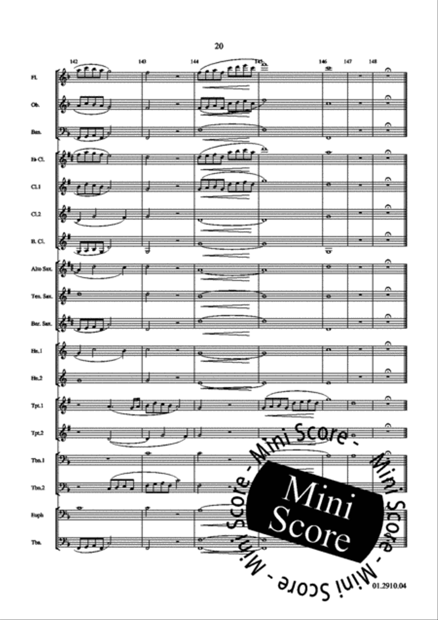 Jauchzet dem Herren Concert Band scores gallery preview page 24