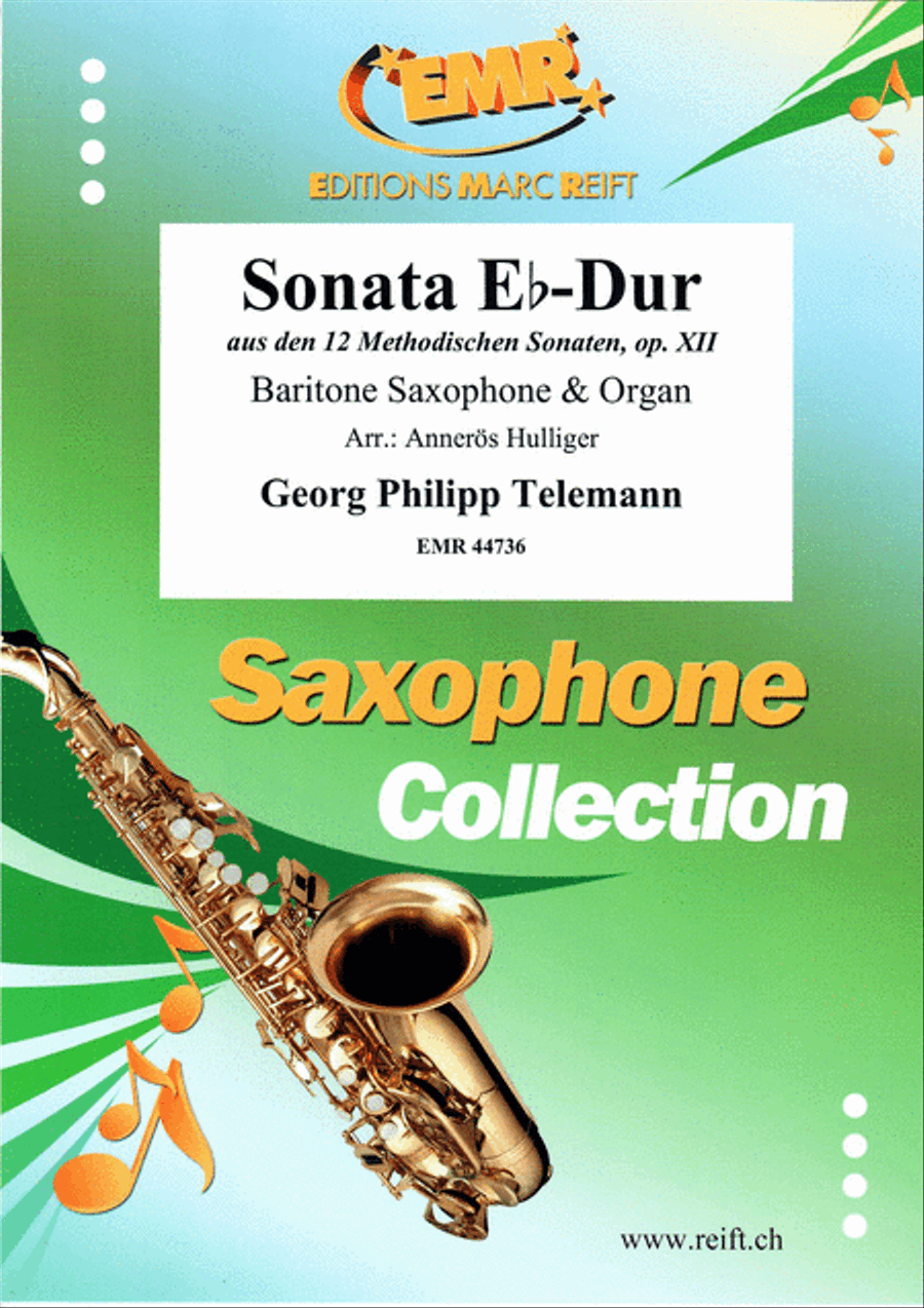 Sonata Eb-Dur Baritone Saxophone scores gallery preview page 1