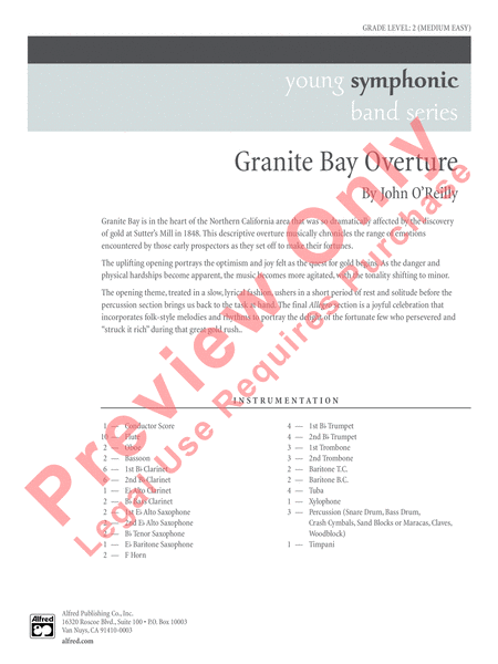 Granite Bay Overture