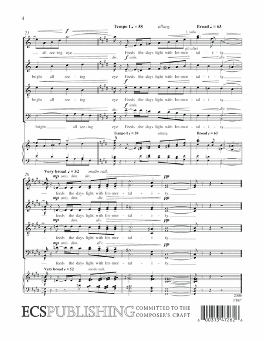 With a Glorious Eye With a Glorious Eye Divisi scores gallery preview page 5
