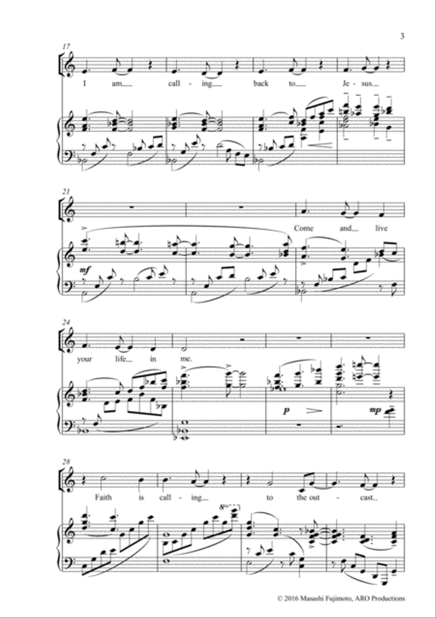 Christ is calling Voice scores gallery preview page 3