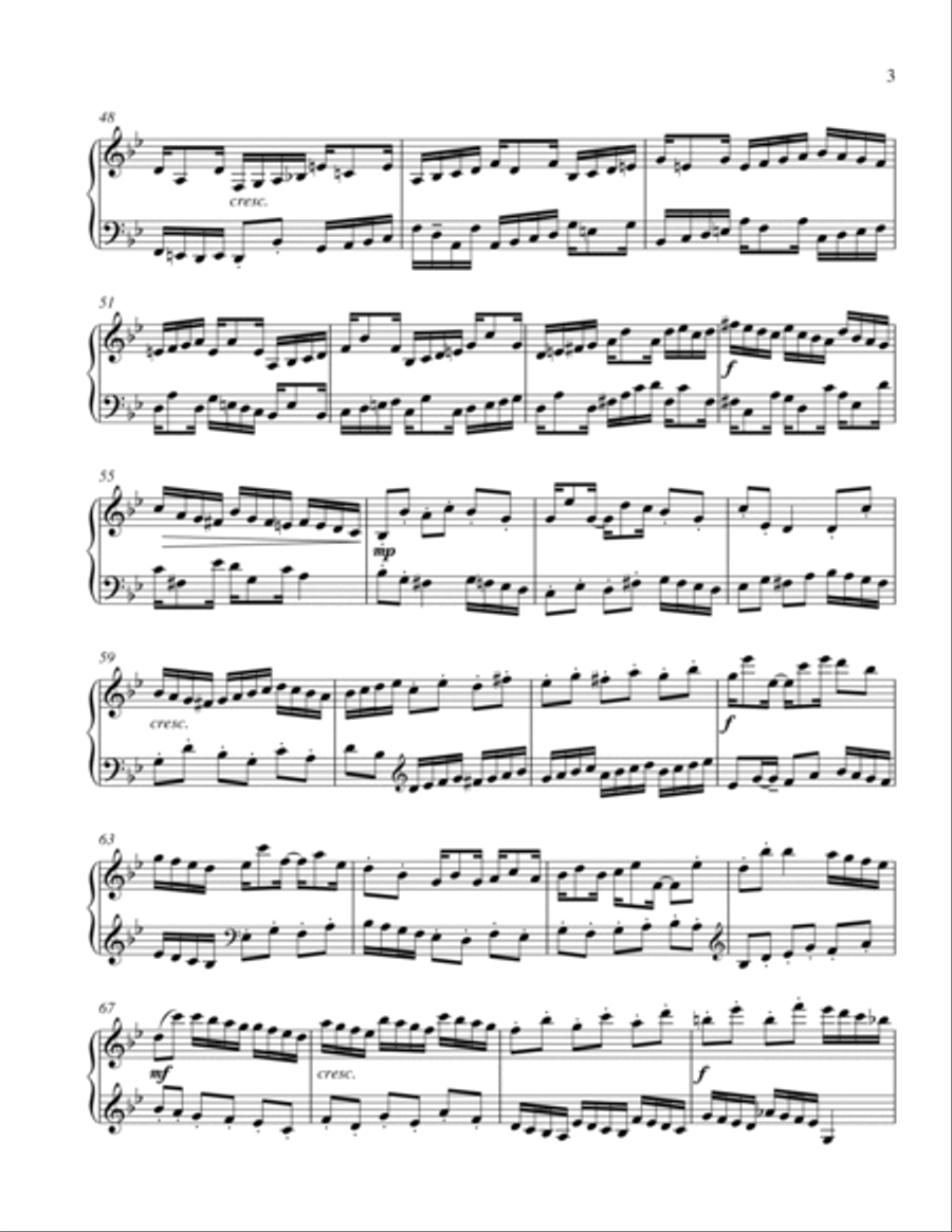 Invention No.2 in F major Piano Solo scores gallery preview page 3
