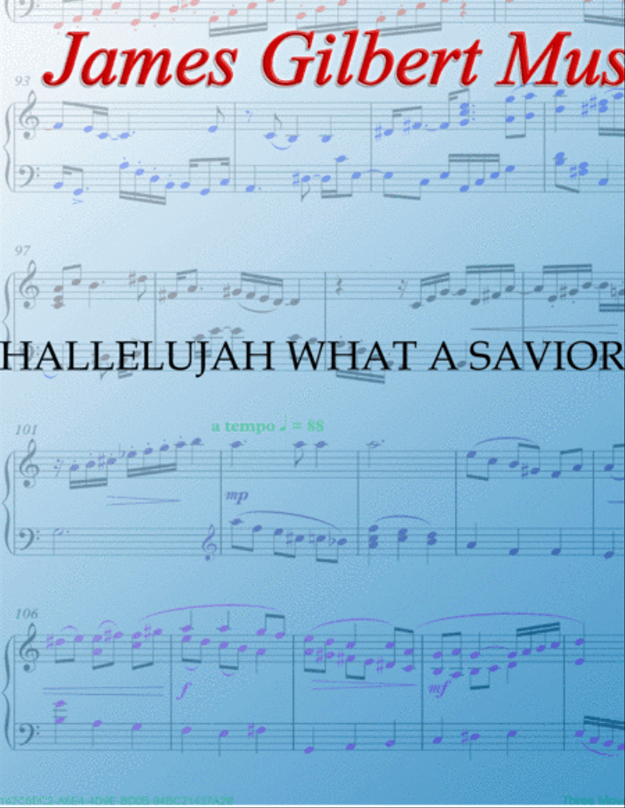 HALLELUJAH WHAT A SAVIOR HALLELUJAH WHAT A SAVIOR Small Ensemble scores gallery preview page 3