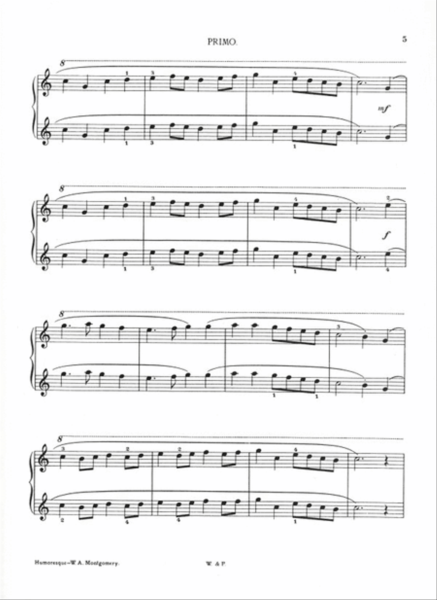 See How They Run Piano Duet scores gallery preview page 5