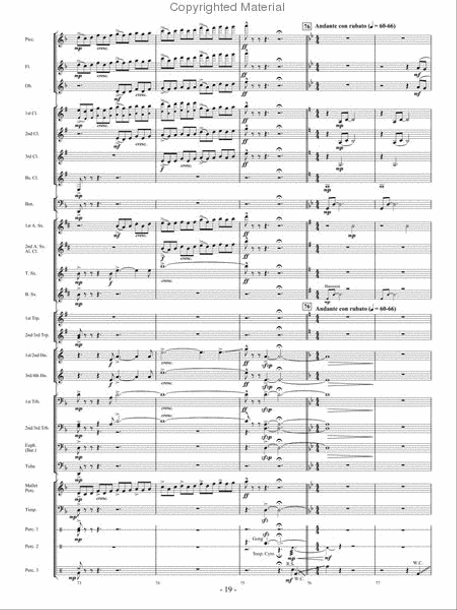 When The Tears Fell When The Tears Fell Concert Band scores gallery preview page 18