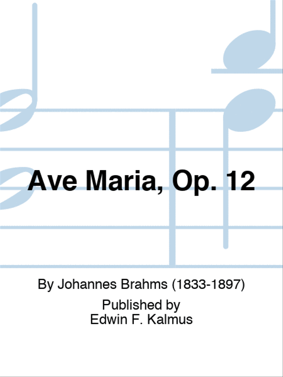 Ave Maria, Op. 12 SSAA scores gallery preview page 1