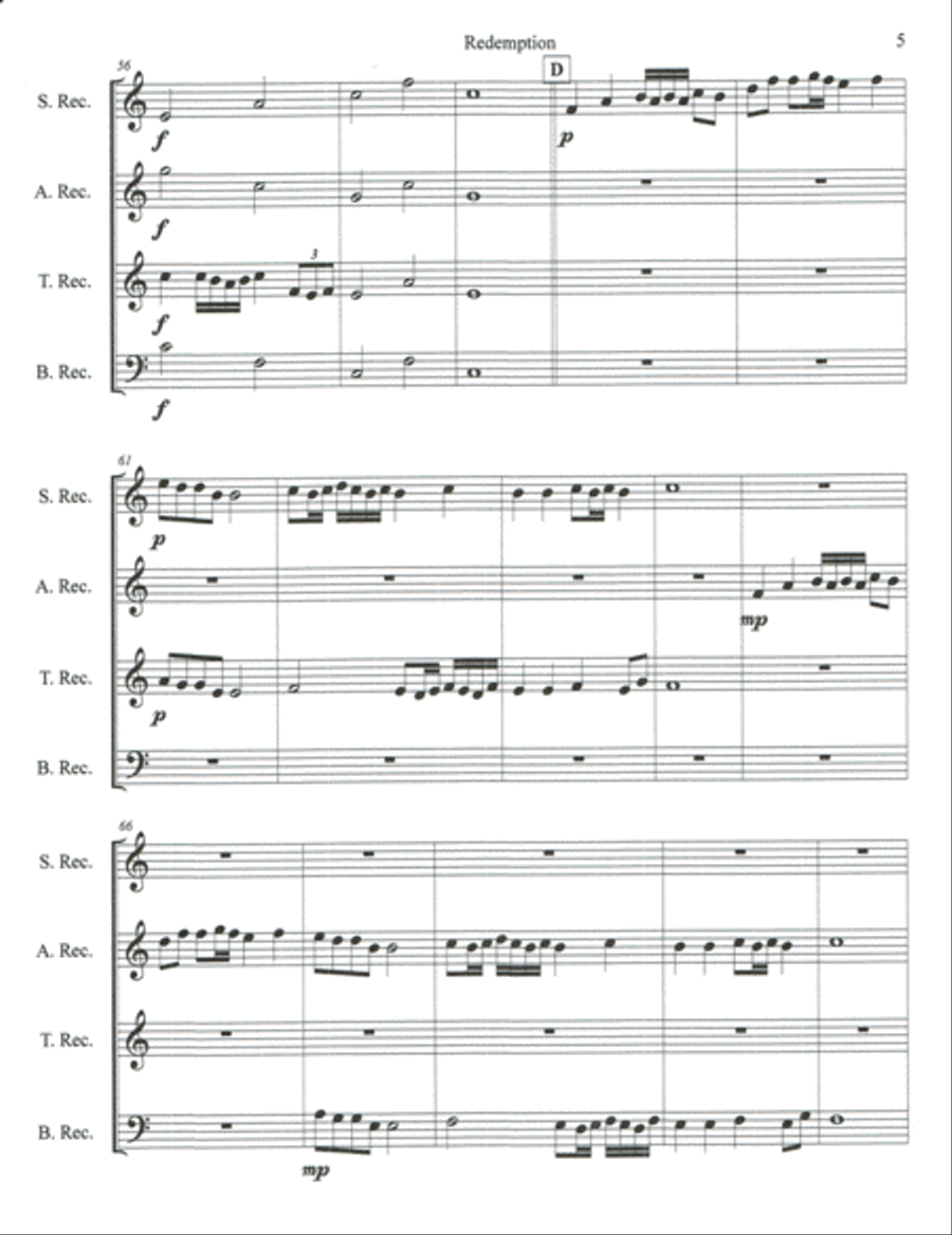 Redemption Recorder scores gallery preview page 5