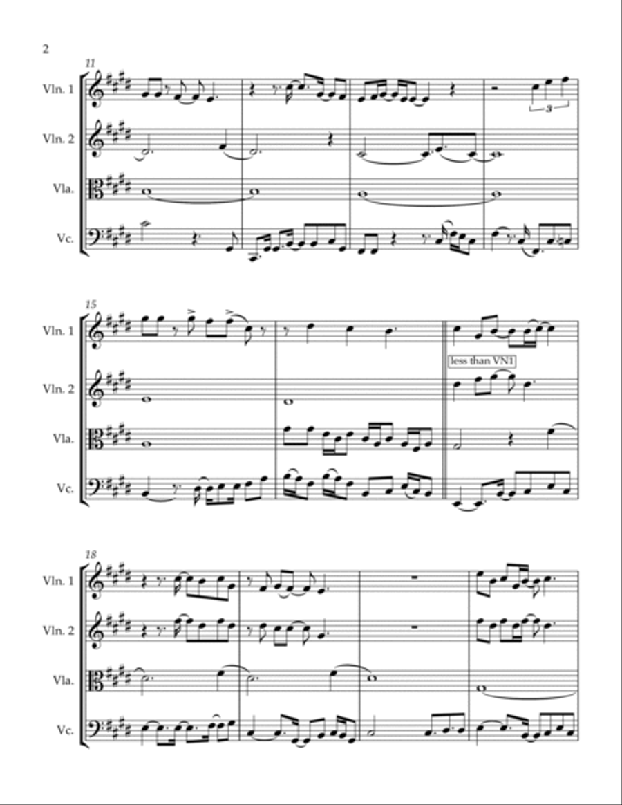 What's Going On String Quartet scores gallery preview page 2