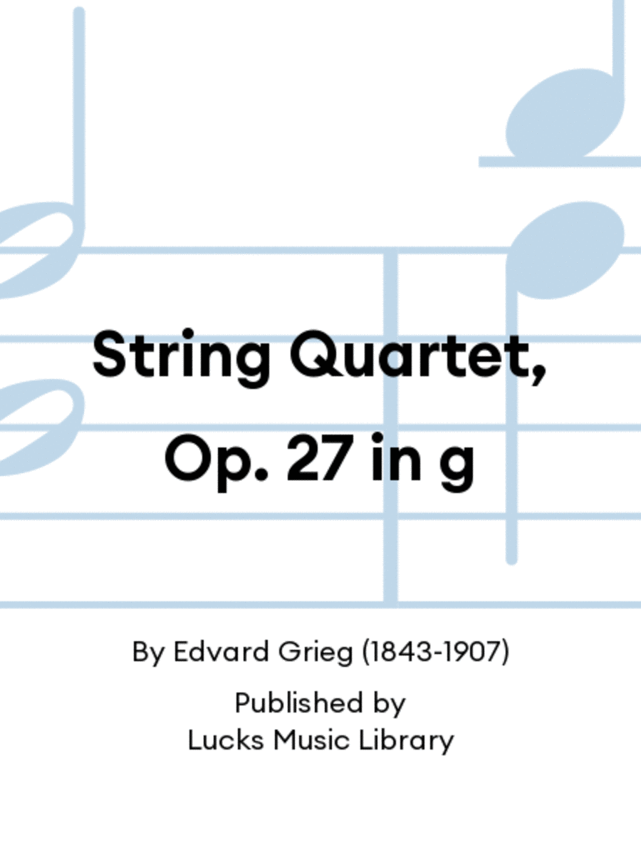 String Quartet, Op. 27 in g