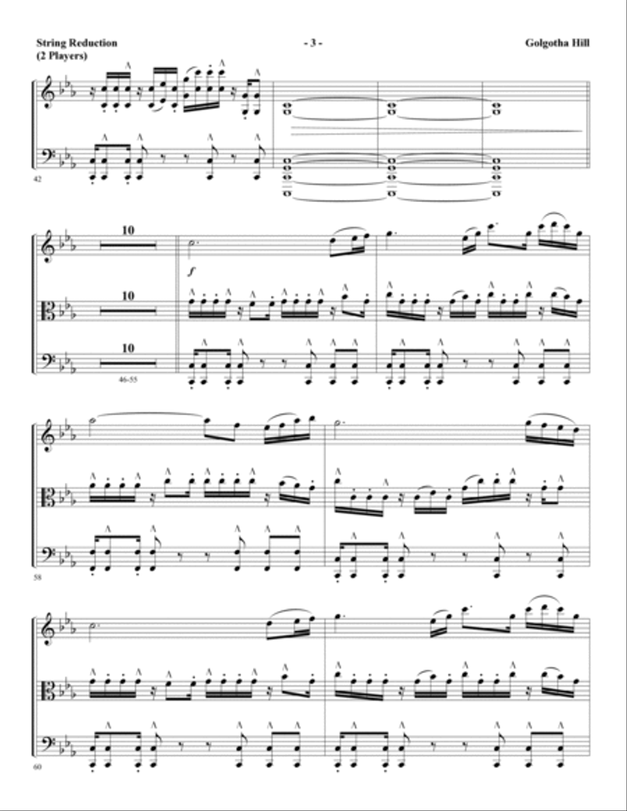 Golgotha Hill (King of Love) (arr. David Angerman) - Keyboard String Reduction Choir scores gallery preview page 3